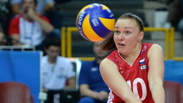 Игрок сборной России по волейболу Екатерина Косьяненко. Архивное фото Игрок сборной России по волейболу Екатерина Косьяненко. Архивное фото