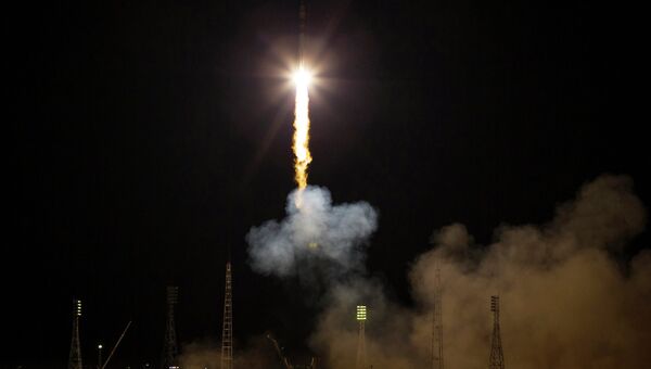 Старт космического корабля Союз ТМА-17М с космодрома Байконур. Архивное фото Старт космического корабля Союз ТМА-17М с космодрома Байконур. Архивное фото