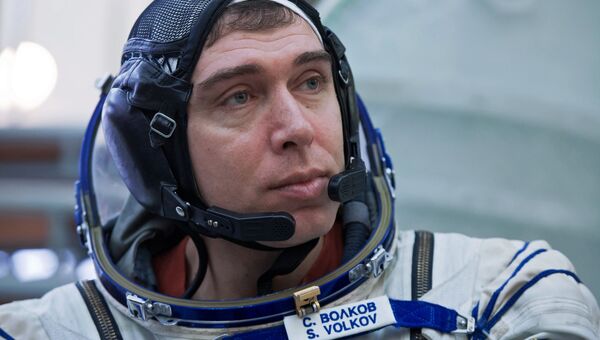 Космонавт Роскосмоса Сергей Волков. Архивное фото Космонавт Роскосмоса Сергей Волков. Архивное фото