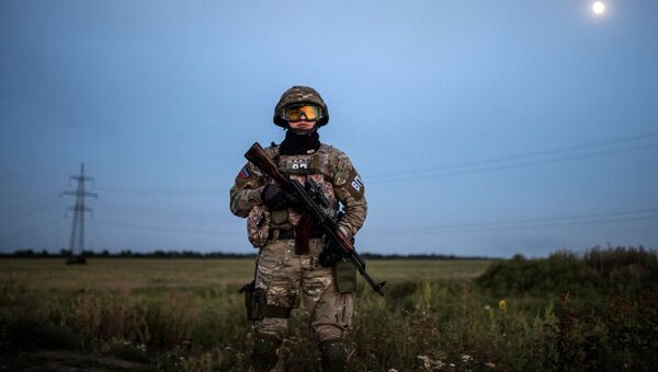 Блокпост в районе населенного пункта Марьинка. Архивное фото Блокпост в районе населенного пункта Марьинка. Архивное фото