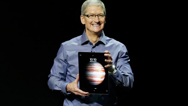 Генеральный директор Apple Тим Кук во время презентации в Сан-Франциско Генеральный директор Apple Тим Кук во время презентации в Сан-Франциско