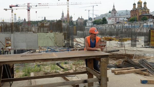 Археологические раскопки в парке Зарядье. Архивное фото Археологические раскопки в парке Зарядье. Архивное фото