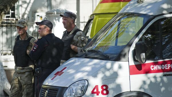 Нападение на станцию скорой помощи в Симферополе. Архивное фото Нападение на станцию скорой помощи в Симферополе. Архивное фото