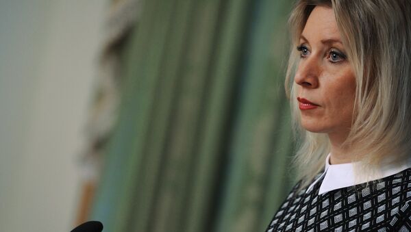 Официальный представитель министерства иностранных дел России Мария Захарова на брифинге по текущим вопросам внешней политики. Архивное фото Официальный представитель министерства иностранных дел России Мария Захарова на брифинге по текущим вопросам внешней политики. Архивное фото