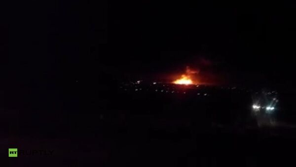 Пожар на складе ракетно-артиллерийского вооружения в городе Сватово Луганской области, Украина Пожар на складе ракетно-артиллерийского вооружения в городе Сватово Луганской области, Украина