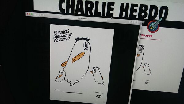 Скриншот страницы сайта журнала Charlie Hebdo Скриншот страницы сайта журнала Charlie Hebdo