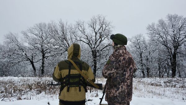 Военнослужащие Народной милиции ЛНР. Архивное фото Военнослужащие Народной милиции ЛНР. Архивное фото