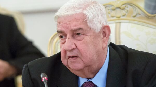 Министр иностранных дел и по делам эмигрантов Сирийской Арабской Республики Валид Муаллем. Архивное фото Министр иностранных дел и по делам эмигрантов Сирийской Арабской Республики Валид Муаллем. Архивное фото