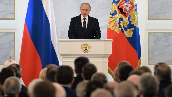 Обращение президента РФ Владимира Путина с ежегодным посланием к Федеральному Собранию Обращение президента РФ Владимира Путина с ежегодным посланием к Федеральному Собранию