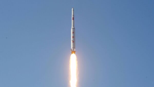 Запуск ракеты в КНДР Запуск ракеты в КНДР
