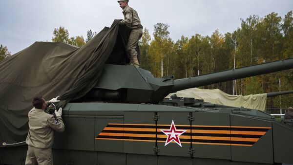 Танк Т-14 на гусеничной платформе Армата, архивное фото Танк Т-14 на гусеничной платформе Армата, архивное фото