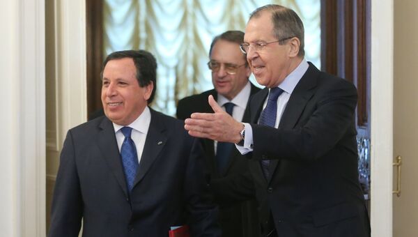 Встреча глав МИД РФ и Туниса С. Лаврова с Х. Жинауи Встреча глав МИД РФ и Туниса С. Лаврова с Х. Жинауи
