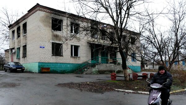 Один из домов в поселке Зайцево под Горловкой. Архивное фото Один из домов в поселке Зайцево под Горловкой. Архивное фото