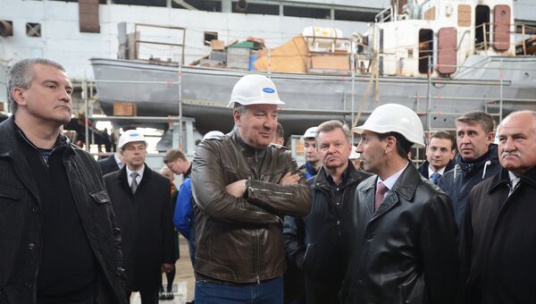 Д. Рогозин посетил завод Море в Феодосии Д. Рогозин посетил завод Море в Феодосии