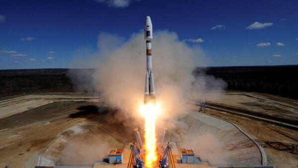 Старт ракеты-носителя Союз-2.1а. Архивное фото. Старт ракеты-носителя Союз-2.1а. Архивное фото.