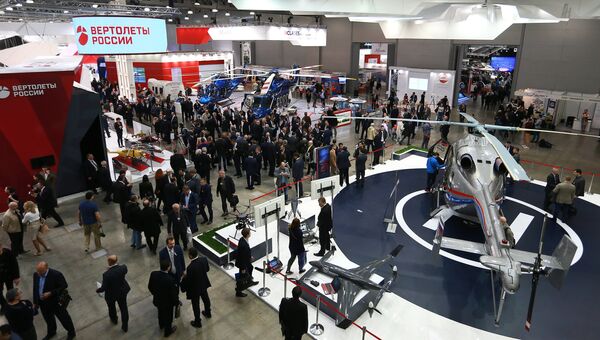 На выставке вертолетной индустрии HeliRussia 2016 в Москве На выставке вертолетной индустрии HeliRussia 2016 в Москве