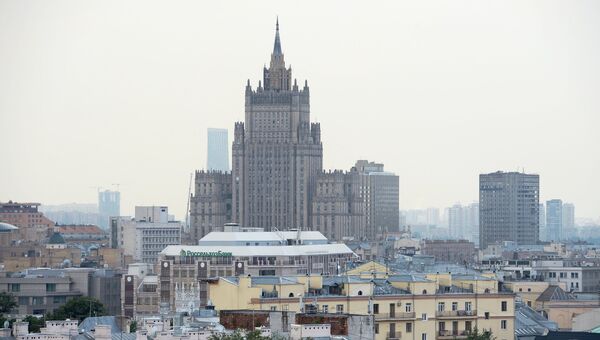Здание министерства иностранных дел Российской Федерации на Смоленской площади в Москве. Архивное фото Здание министерства иностранных дел Российской Федерации на Смоленской площади в Москве. Архивное фото