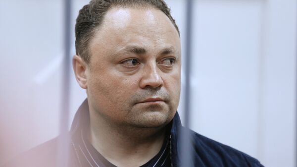 Мэр Владивостока Игорь Пушкарев в Басманном суде Москвы, где рассматривается ходатайство следствия об его аресте Мэр Владивостока Игорь Пушкарев в Басманном суде Москвы, где рассматривается ходатайство следствия об его аресте