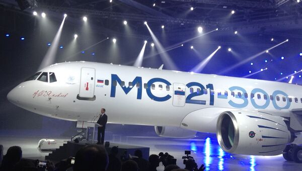 Среднемагистральный пассажирский лайнер МС-21-300 Среднемагистральный пассажирский лайнер МС-21-300