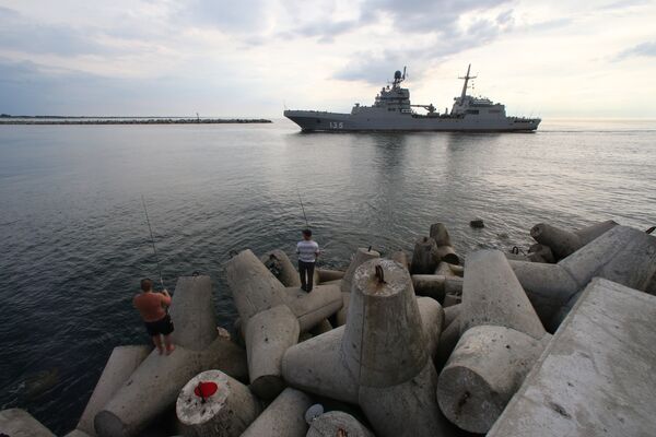 Большой десантный корабль Иван Грен вышел в море на ходовые испытания Большой десантный корабль Иван Грен вышел в море на ходовые испытания