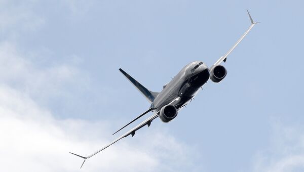 Авиалайнер Boeing 737 Max. Архивное фото Авиалайнер Boeing 737 Max. Архивное фото