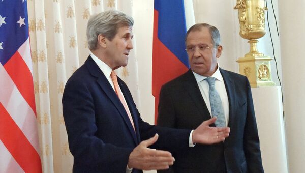 Встреча главы МИД РФ С. Лаврова с Госсекретарем США Дж.Керри Встреча главы МИД РФ С. Лаврова с Госсекретарем США Дж.Керри