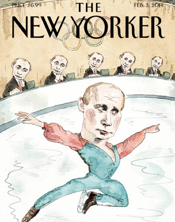 Обложка журнала The New Yorker от 3 февраля 2014 Обложка журнала The New Yorker от 3 февраля 2014