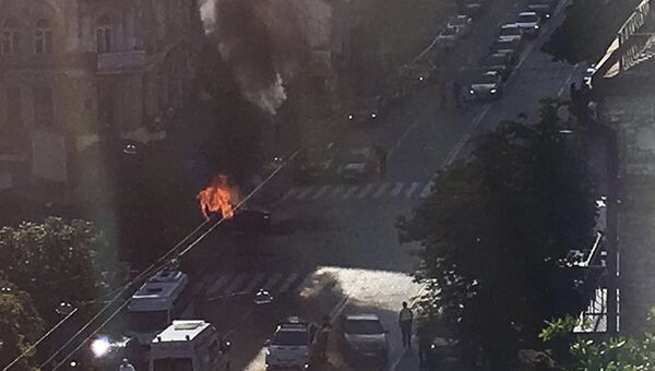 Взрыв автомобиля, в результате которого погиб журналист Павел Шеремет. Киев, Украина. 20 июля 2016 Взрыв автомобиля, в результате которого погиб журналист Павел Шеремет. Киев, Украина. 20 июля 2016
