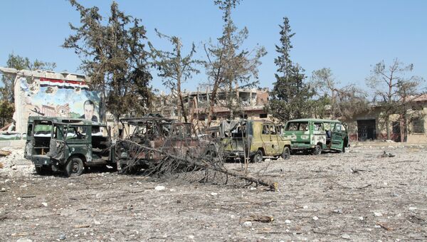 Сирийская армия освободила от боевиков территорию военных училищ в Алеппо. Архивное фото Сирийская армия освободила от боевиков территорию военных училищ в Алеппо. Архивное фото