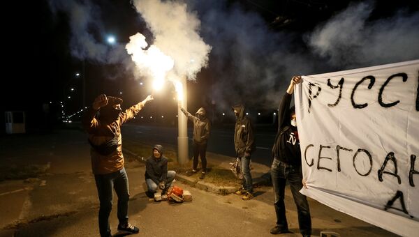 Атака на российское посольство в Киеве Атака на российское посольство в Киеве
