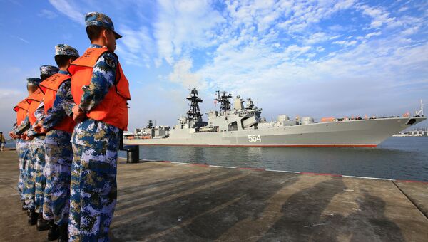Российско-китайские учения Морское взаимодействие-2016. Архивное фото Российско-китайские учения Морское взаимодействие-2016. Архивное фото