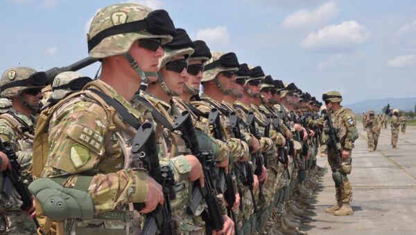 Военнослужащие Грузинской армии. Архивное фото Военнослужащие Грузинской армии. Архивное фото