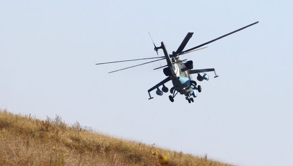 Вертолет ВСУ в Донецкой области. Архивное фото Вертолет ВСУ в Донецкой области. Архивное фото