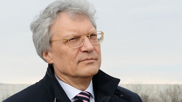 Посол России в Италии Сергей Разов в аэропорту Турина Посол России в Италии Сергей Разов в аэропорту Турина
