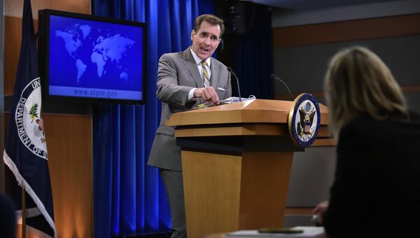 Официальный представитель Государственного департамента США Джон Кирби. Архивное фото Официальный представитель Государственного департамента США Джон Кирби. Архивное фото