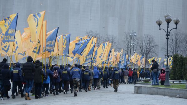 Марш активистов Азова в Киеве Марш активистов Азова в Киеве