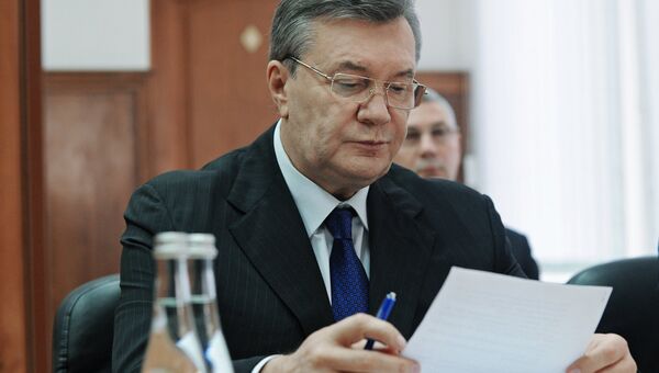 Бывший президент Украины Виктор Янукович в Ростовском областном суде. Архивное фото Бывший президент Украины Виктор Янукович в Ростовском областном суде. Архивное фото