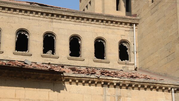 Последствия взрыва в коптской церкви в Каире. Архивное фото Последствия взрыва в коптской церкви в Каире. Архивное фото