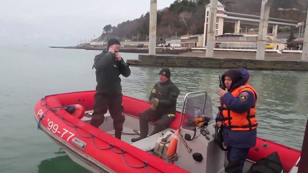 Поисковые работы в акватории Черного моря в районе крушения самолета ТУ-154 Поисковые работы в акватории Черного моря в районе крушения самолета ТУ-154
