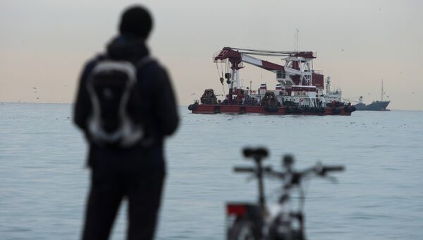 Поисковые работы в акватории Черного моря в районе крушения самолета ТУ-154 Поисковые работы в акватории Черного моря в районе крушения самолета ТУ-154