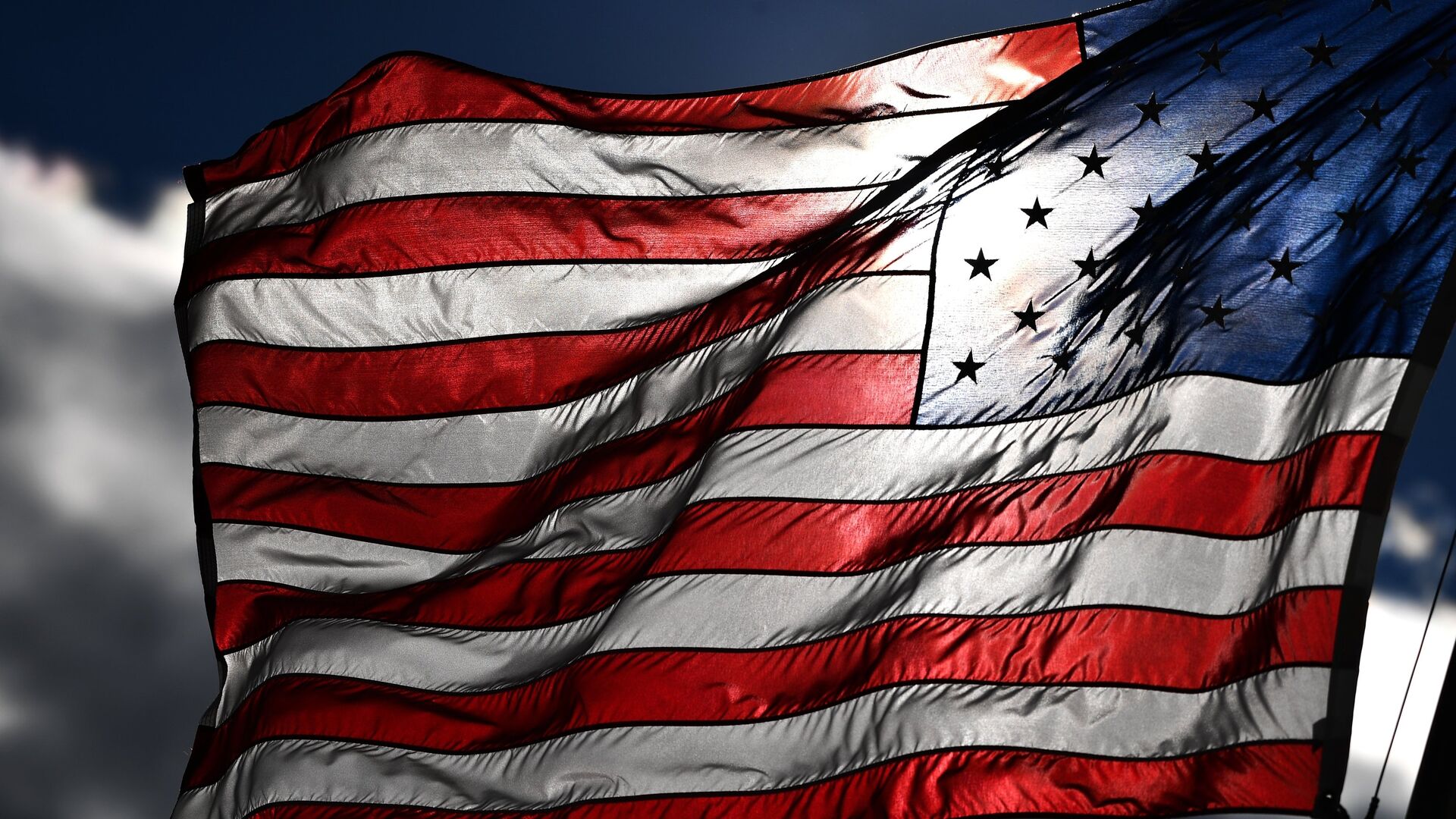 Американский флаг на прозрачном фоне