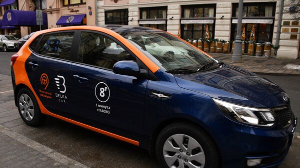 Автомобиль сервиса московского каршеринга Belka Car Автомобиль сервиса московского каршеринга Belka Car