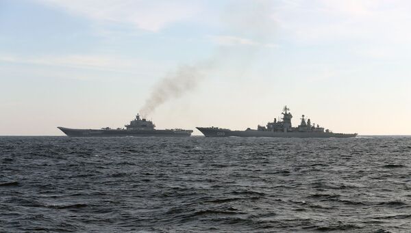 Российские корабли Петр Великий и Адмирал Кузнецов Российские корабли Петр Великий и Адмирал Кузнецов