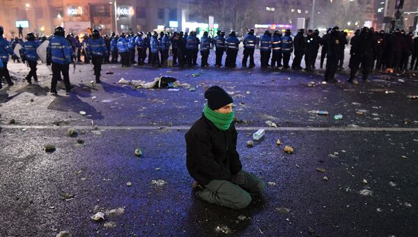 Акции протеста в Румынии, 1 февраля 2017 Акции протеста в Румынии, 1 февраля 2017