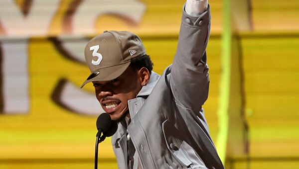 Реппер Chance the Rapper на церемонии вручения Грэмми Реппер Chance the Rapper на церемонии вручения Грэмми