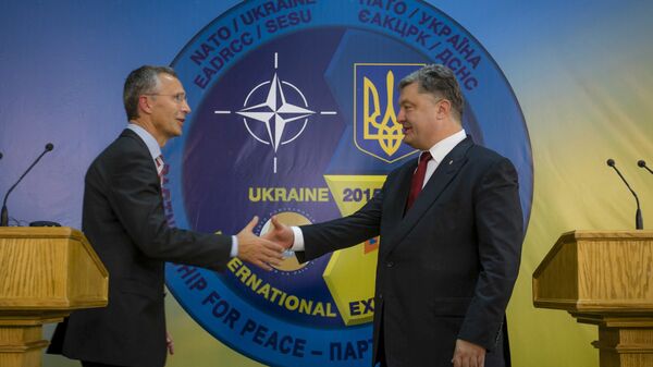 Генеральный секретарь НАТО Йенс Столтенберг и президент Украины Петр Порошенко Генеральный секретарь НАТО Йенс Столтенберг и президент Украины Петр Порошенко