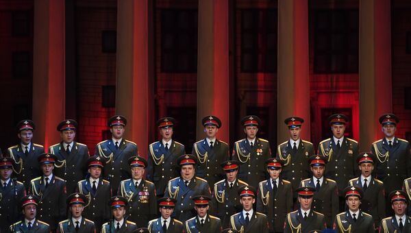 Выступление нового состава ансамбля песни и пляски Российской армии имени А. В. Александрова. Архивное фото Выступление нового состава ансамбля песни и пляски Российской армии имени А. В. Александрова. Архивное фото