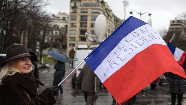 Митинг в поддержку Франсуа Фийона в Париже Митинг в поддержку Франсуа Фийона в Париже