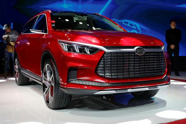 Концепт электрокара BYD Dynasty на Шанхайском автосалоне 2017 Концепт электрокара BYD Dynasty на Шанхайском автосалоне 2017