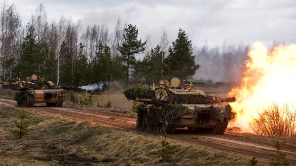 Танки M1 Abrams на международных военных учениях Summer Shield XIV Танки M1 Abrams на международных военных учениях Summer Shield XIV